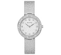 Bulova 96L329 Dial Women's Watch Stainless Steel 3 Bar Analogue Silver