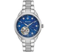 Bulova Women's Skeleton Automatic Watch with Stainless Steel Strap 96P191