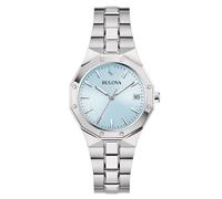BULOVA Women's Watch Quartz Classic Steel/Light Blue 96M169