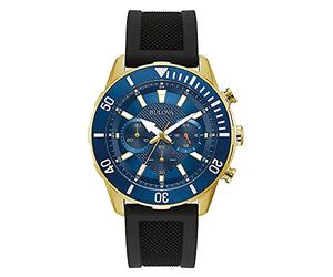 Bulova Wristwatch Analog mid-33922, Black/White