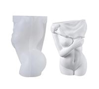 bulrusely Sexy Lady Silicone Mold | 3D Female Body Shaped Candles Mould - Naked Candle Mold with Curvy Figure, Naked Lady Clay Soap Mould for Home DIY Art Crafts Making