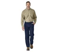 Bulwark Men's Flame Retardant Uniform Shirt Cooltouch 2 200G, Khaki, L