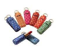 Bulyoou 24 Pcs Pooja Return Gifts for Women， Indian Lipstick Case Bulk | Traditional Fabric Holder, Multicolor Paisley for Diwali Bulk Pooja Gifts, Wedding Birthday Favors Women