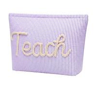 Bulyoou Teacher Appreciation Gift for Women 26.5 x 17 x 6.5 cm Back to School Makeup Bag for Teacher Cosmetic Pouch Makeup Bag with Zipper Graduation Retirement Gift Thank You Appreciation Gifts