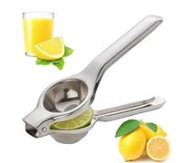 BULZAIN Kitchen Lemon Squeezer Stainless Steel and Premium Quality Heavy Duty Solid Metal Squeezer - Manual Citrus Press Juicer and Lime Squeezer Stainless Steel