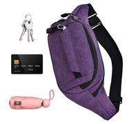 Bum Bag - 11.02x5.51x3.94 Inches Waist Running Belt, Lightweight Travel Fanny Pack, Adjustable Storage Pouch | Waterproof crosbody Bum Bag for Hiking Dog Walking Music Festivals Outdoor Sports