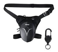 Bum Bag Belt Bag Waterproof Waist Bag Thigh Bag Expandable Storage Space for Camping Hiking Cycling Climbing and Travel with Carabiner