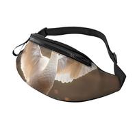 Bum Bag Fashion Waist Pack Bumbag for Women Men Lightweight Fanny Pack Waist Bag for Dog Run Travel, Two Mushrooms, One Size