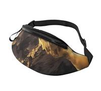 Bum Bag Fashion Waist Pack Bumbag for Women Men Lightweight Fanny Pack Waist Bag for Dog Run Travel, Two Mushrooms, One Size