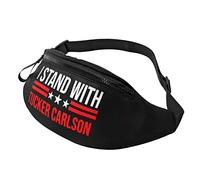 Bum Bag I Stands With Tucker Carlson Lightweight Chest Bags Elegant Waist Pack For Sport Women Jogging 14X35Cm