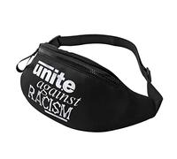 Bum Bag Unite Against Racism Fashion Walking Bags Foldable Sports Waist Pouch For Holidays Jogging Workout 14X35Cm