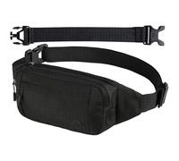 Bum Bag Waist Bag Men Women Banana Bag Man Woman Small Belt Bag Sport Bum Hip Bag Men Women Waist Fanny Pack with Extension Strap for Travel Hiking Dog Training Outdoor (Black), (Black), Modern