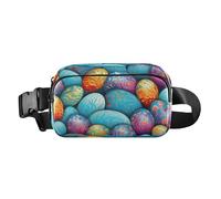 Bum Bag Waist Fanny Pack for Men Women Colorful Easter Eggs Belt Bag Bumbag for Dog Walking Running Cycling Hiking Travel Workout with Adjustable Strap