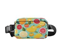 Bum Bag Waist Fanny Pack for Men Women Colorful Summer Fruit Lemon Belt Bag Bumbag for Dog Walking Running Cycling Hiking Travel Workout with Adjustable Strap