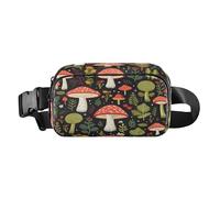 Bum Bag Waist Fanny Pack for Men Women Lovely Mushroom Plants Belt Bag Bumbag for Dog Walking Running Cycling Hiking Travel Workout with Adjustable Strap