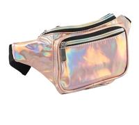 Bumbag for Women Holographic Fanny Pack for Women Men, Water Resistant Crossbody Waist Bag Pack with Multi-Pockets Adjustable Belts(Color24)