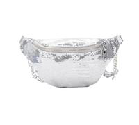 Bumbag for Women Women Sequin Fanny Pack Fashion Female Waist Bag Chest Pouch Shoulder Bag Glitter Bum Belts Bags Waist Packs(Silver)