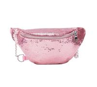 Bumbag for Women Women Sequin Fanny Pack Fashion Female Waist Bag Chest Pouch Shoulder Bag Glitter Bum Belts Bags Waist Packs(Pink)