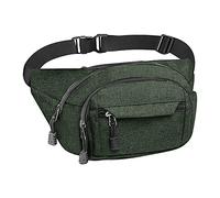 Bumbag Waist Bag, Waterproof 4 Zip Pockets Running Waist Pack Bag for Men Women Adjustable Belt Waistpacks for Outdoors, Sport, Hiking, Travel