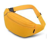 Bumbags and Fanny Packs for Men Women Hiking Running Travel Waterproof Waist Bag Walking Dog Outdoor Sport for Ladies Boys Yellow
