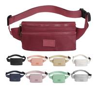 Bumbags Waist Fanny Pack Ladies Fashion Bum Bag with Adjustable Belt for Sport Hiking Girls Women (red)