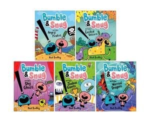 Bumble and Snug Series 5 Books Collection Set By Mark Bradley (Bumble and Snug and the Angry Pirates, Shy Ghost, Jealous Giants & Worried Dragons)