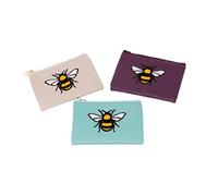 Bumble Bee Applique Coin Purse Wallet - Assorted, Only one Coin Purse Will be Supplied at Random