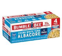 Bumble Bee Chunk White Albacore Tuna in Water, 5 oz Cans (Pack of 4) - Wild Caught Tuna - 20g Protein per Serving - Non-GMO Project Verified, Gluten Free, Kosher - Great for Tuna Salad & Recipes