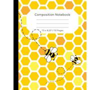 Bumble Bee Composition Notebook: Yellow Honeycomb