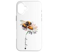 Bumble Bee Flower Cute Bee Daisy Honeycomb Be Kind Bee Boho Case for iPhone 16 Plus