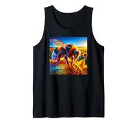 Bumble Bee in the Sunflowers Close up Tank Top