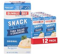 Bumble Bee On-The-Go Meal Solution w/Crackers, Tuna Salad, 3.5 oz, 12/Carton