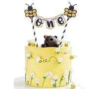 Bumble Bee One Cake Topper - Fun to Bee 1st Birthday Cake Topper, Bee Day Cake Topper For Baby'S First Birthday, Cake Smash Decorations