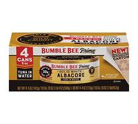 Bumble Bee Prime Fillet Solid White Albacore Tuna in Water, 5oz cans (Pack of 4)