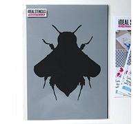 Bumble Bee Silhouette Stencil for Home Decor & Art Craft Use. Paint Walls, Fabrics & Furniture. (M/26X29CM)