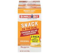 Bumble Bee Snack on the Run Chicken Salad with Crackers Kit, Ready to Eat, Spoon Included - Shelf Stable & Convenient Protein Snack, 3.5 Ounce (Pack of 3)