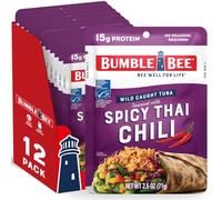 Bumble Bee Spicy Thai Chili Seasoned Tuna, 2.5 Ounce Pouches, 12 Count by Bumble Bee