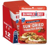Bumble Bee Sun-Dried Tomato & Basil Seasoned Tuna, 2.5 Ounce Pouch 12 Count by Bumble Bee