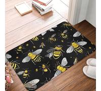 (Bumble Bees) 40 X 60 Cm Outdoor Indoor Doormat Non-Slip Welcome Mat For Entryway Home And Office All Weather Washable Rug