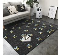 Bumble Bees Large Area Rugs,80x58 Inch Fashion Soft Carpet Fluffy Carpet for Indoor Outdoor Area Rug
