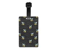 Bumble Bees Print Compact and Convenient Luggage Tag - Full Print, Single-Sided Design - Easy Identification for Your Belongings