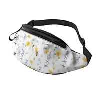 Bumble Bees Print Fanny Pack for Men Women Adjustable Belt Waist Pack Bag Fashion Hip Bum Bags for Outdoor Running Workout Travel Hiking
