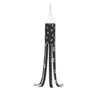 Bumble Bees Print Vibrant Halloween Windsock 40-Inch Festive Outdoor Decor for Spooky Atmosphere