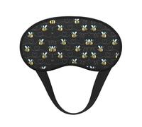 Bumble Bees Sleep Masks Silky Eye Cover Soft Satin Blindfold Elastic Strap Night Eye Shade for Women Men