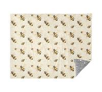 Bumble Bees Yellow Blanket for Sofa Living Room Soft Throw Blanket Sofa Throws 50 x 70 Blankets and Throws