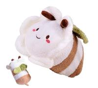 Bumble Buzzing Stuffed Toy - 30x8cm Measurements, High Density Cotton Cuddle, Cartoon Character | Playroom Dormitory Living Room Bedroom Desktop Ornament Aesthetic Studio Photography Accessory