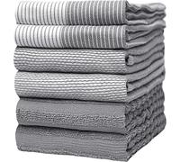 Bumble Kitchen Hand Dish Tea Towels - Bulk Set of 6 - Luxe, Soft, Durable R