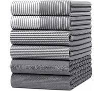 Bumble Kitchen Hand Dish Tea Towels - Bulk Set of 6 - Luxe, Soft, Durable R