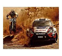 Bumblebeaver PHOTOGRAPH SPORT MOTOCROSS BIKE RALLY CAR DIRT RACE POSTER ART PRINT