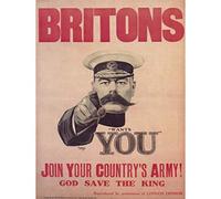 Bumblebeaver WAR RECRUITMENT ARMY MILITARY KITCHENER UK VINTAGE POSTER 1083PY